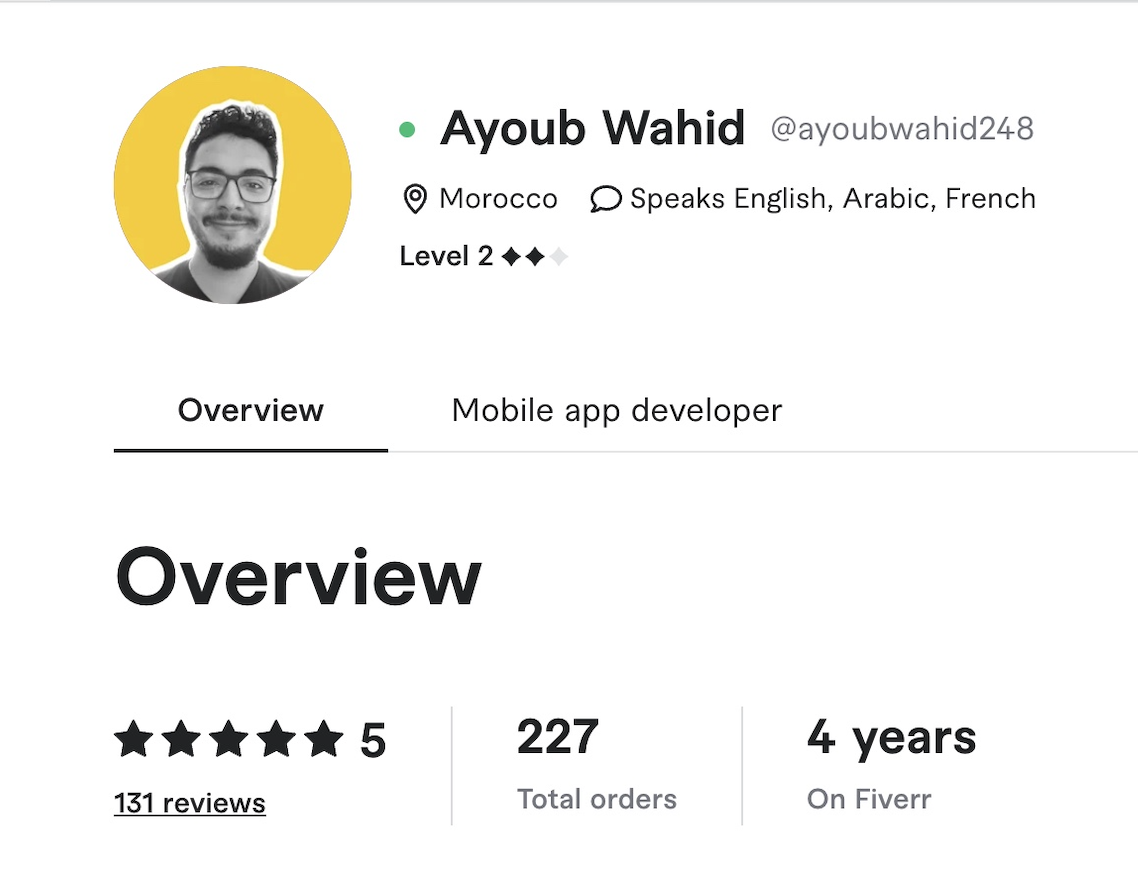 Ayoub Wahid - Founder & Lead Engineer at Apiffy
